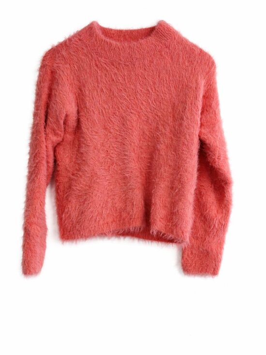 H&M Fuzzy Knit Sweater – Peach | Size M (EU 40) | Like New - Picture 4 of 4